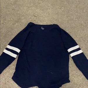 Blue gymnastics shirt